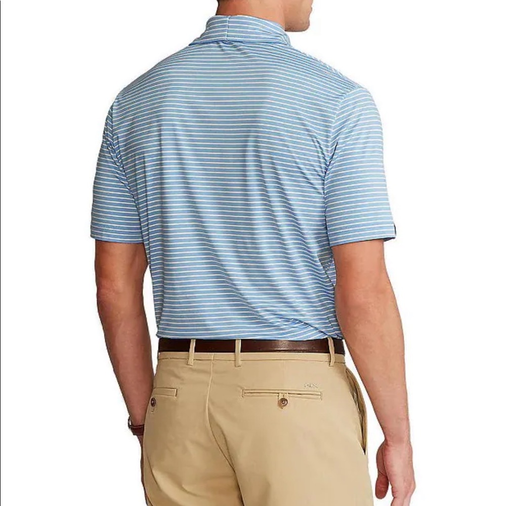 NWT Polo Ralph Lauren RLX Golf Stripe Performance Stretch Polo Shirt - Picture 2 of 8